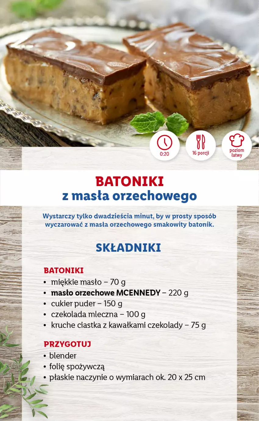 Gazetka promocyjna Lidl - KATALOG Z OFERTĄ W STYLU USA - ważna 18.10 do 22.10.2021 - strona 4 - produkty: Baton, Blender, Ciastka, Cukier, Cukier puder, Czekolada, Czekolada mleczna, Kawa, Masło, Masło orzechowe, Puder, Tonik