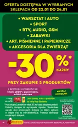 Gazetka promocyjna Biedronka - Okazje tygodnia - Gazetka - ważna od 03.02 do 03.02.2024 - strona 14 - produkty: Ser, Por, Papier, LEGO, Sport, Figi, Klocki, Fa