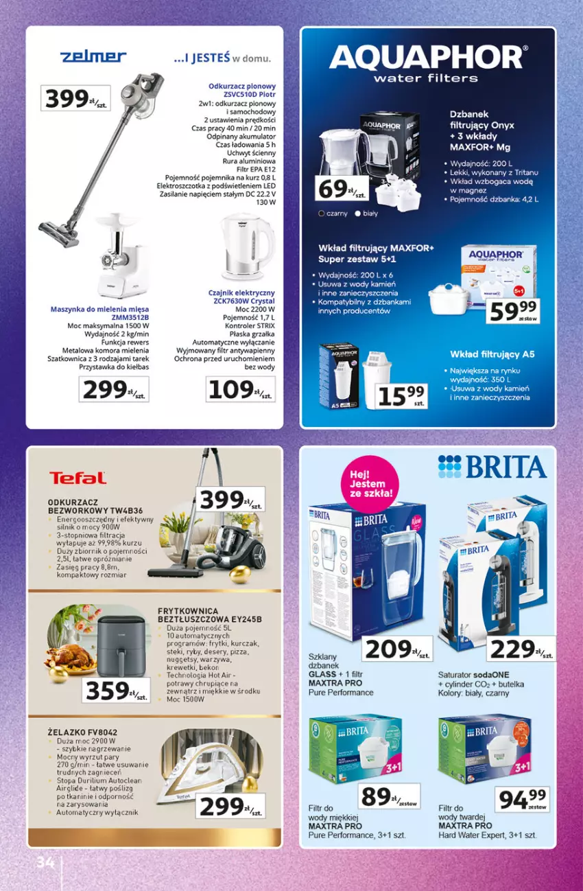 Gazetka promocyjna Auchan - Znane Marki Lubiane Hipermarket - ważna 20.03 do 29.03.2025 - strona 34 - produkty: Akumulator, Beko, Czajnik, Czajnik elektryczny, Deser, Dzbanek, Frytki, Gra, Grzałka, Kontroler, Krewetki, Kurczak, LG, Magnez, Maszynka, Odkurzacz, Pizza, Pojemnik, Por, Pur, Rura, Ser, Silan, Stek, Szatkownica, Szczotka, Szynka, Top, Warzywa, Wkład filtrujący