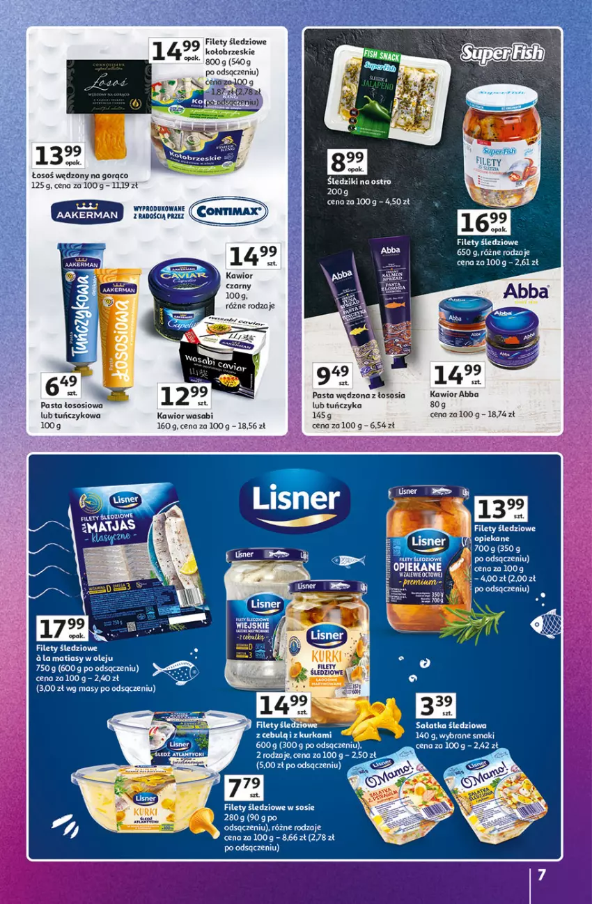 Gazetka promocyjna Auchan - Znane Marki Lubiane Hipermarket - ważna 20.03 do 29.03.2025 - strona 7 - produkty: Fa, Kawior, Olej, Sałat, Sałatka, Sos, Tuńczyk, Wasa