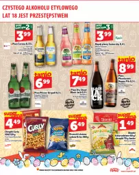 Gazetka promocyjna Topaz - Gazetka - Gazetka - ważna od 23.04 do 23.04.2025 - strona 27 - produkty: Piwo, Top, Orzeszki, Somersby, Coca-Cola, Chrupki, Pilsner Urquell, Lack, Carlsberg, Lorenz, Orzeszki ziemne, Napój, Fa