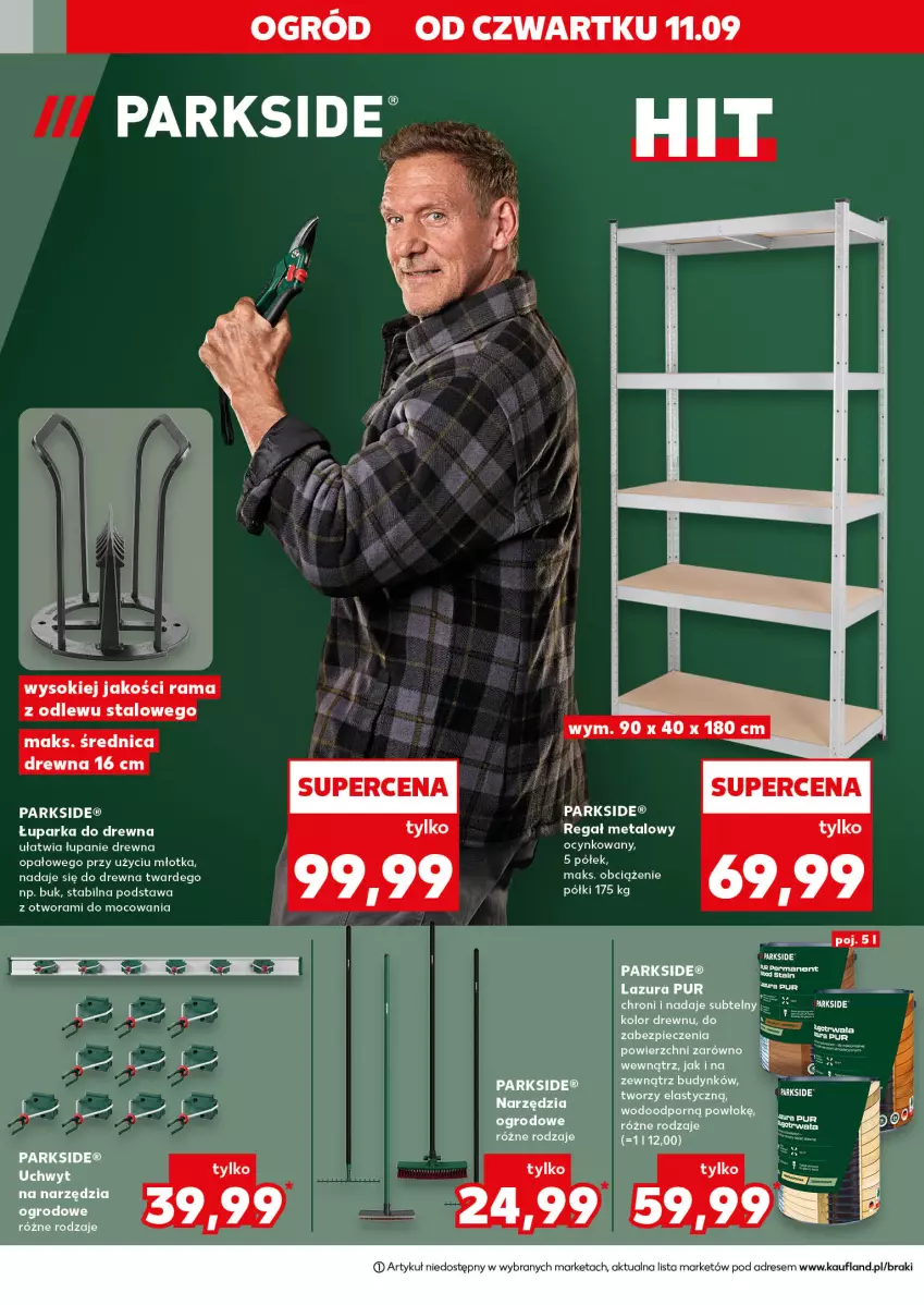 Gazetka promocyjna Kaufland - Kaufland - ważna 11.09 do 17.09.2025 - strona 10 - produkty: Dres, Lazur, LG, Młot, Ogród, Parka, Parkside, Piec, Pur, Rama, Sok, Znicz