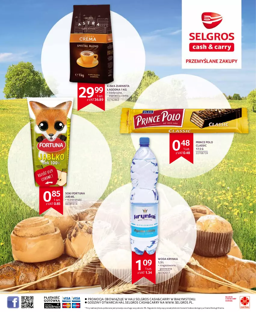 Gazetka promocyjna Selgros - Extra Oferta - ważna 02.06 do 14.06.2022 - strona 39 - produkty: Fortuna, Kawa, Kawa ziarnista, LG, Prince Polo, Sok, Woda