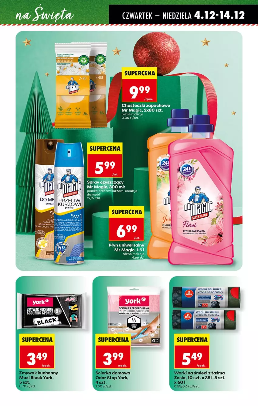 Gazetka promocyjna Biedronka - Gazetka - ważna 04.12 do 11.12.2025 - strona 9 - produkty: Chusteczki, Emulsja, Worki na śmiec, Worki na śmieci