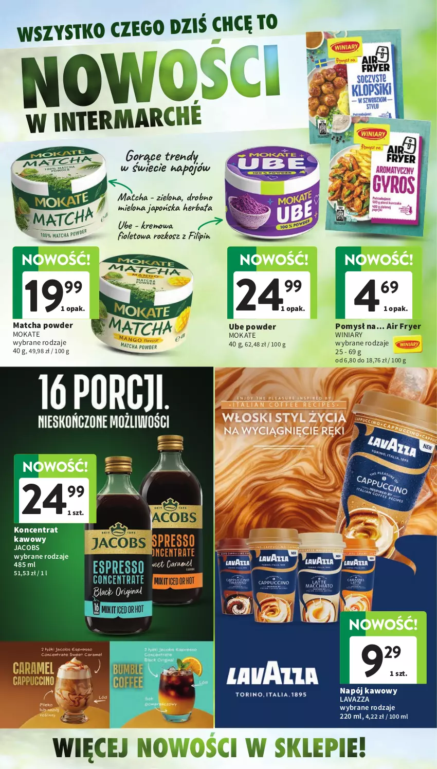 Gazetka promocyjna Intermarche - Gazetka promocyjna - ważna 13.08 do 19.08.2026 - strona 34 - produkty: Herbata, Jacobs, Kosz, Lavazza, Napój, Winiary