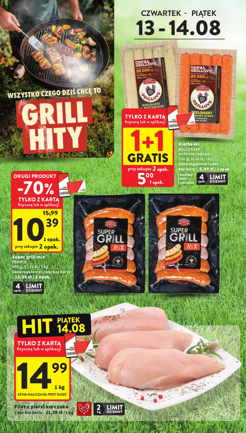 Gazetka promocyjna Intermarche - Gazetka promocyjna - ważna 13.08 do 19.08.2026 - strona 4 - produkty: Filet z piersi kurczaka, Gra, Grill, Kurczak, Pekpol
