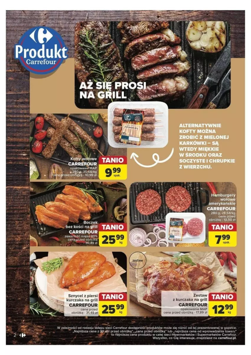Gazetka promocyjna Carrefour - ważna 22.04 do 04.05.2024 - strona 12 - produkty: Burger, Grill, Kurczak