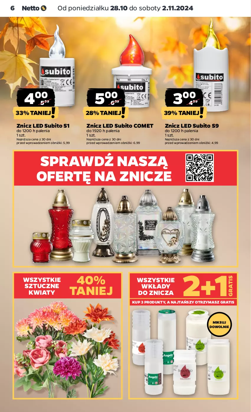 Gazetka promocyjna Netto - Netto Gazetka Food 44/24A - ważna 28.10 do 02.11.2024 - strona 6 - produkty: Gra, Znicz