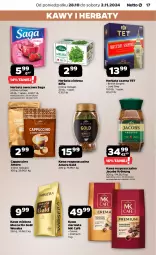 Gazetka promocyjna Netto - Netto Gazetka Food 44/24A - Gazetka - ważna od 02.11 do 02.11.2024 - strona 17 - produkty: Kawa rozpuszczalna, Kawa ziarnista, Brit, Saga, Kawa mielona, Kawa, Herbata czarna, Jacobs Krönung, Mocca Fix Gold, Cappuccino, Jacobs, Woseba, Herbata, Herbata owocowa