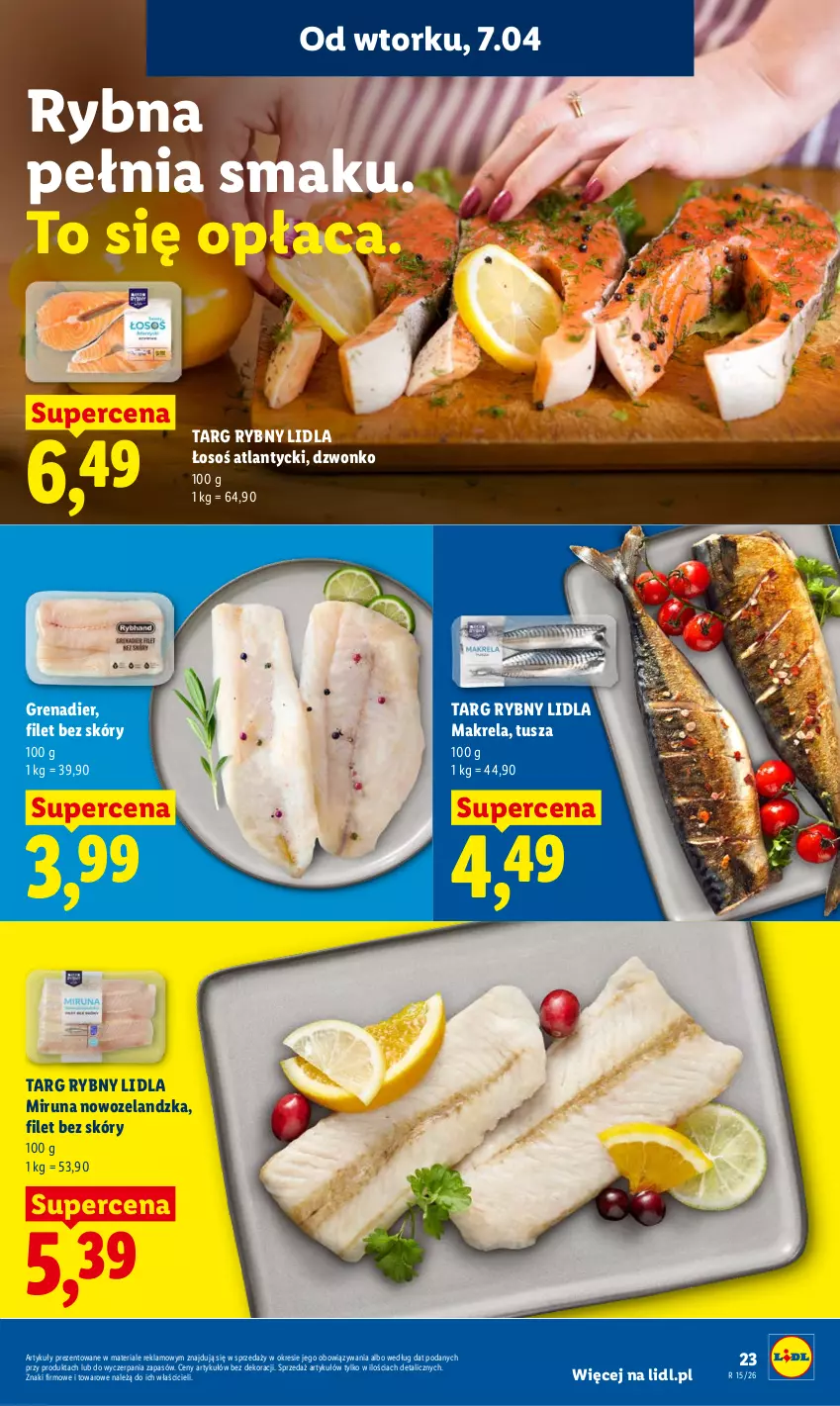 Gazetka promocyjna Lidl - Gazetka ważna od 7.04 do 8.04 - ważna 07.04 do 08.04.2026 - strona 23 - produkty: Grenadier, Miruna, Tusz