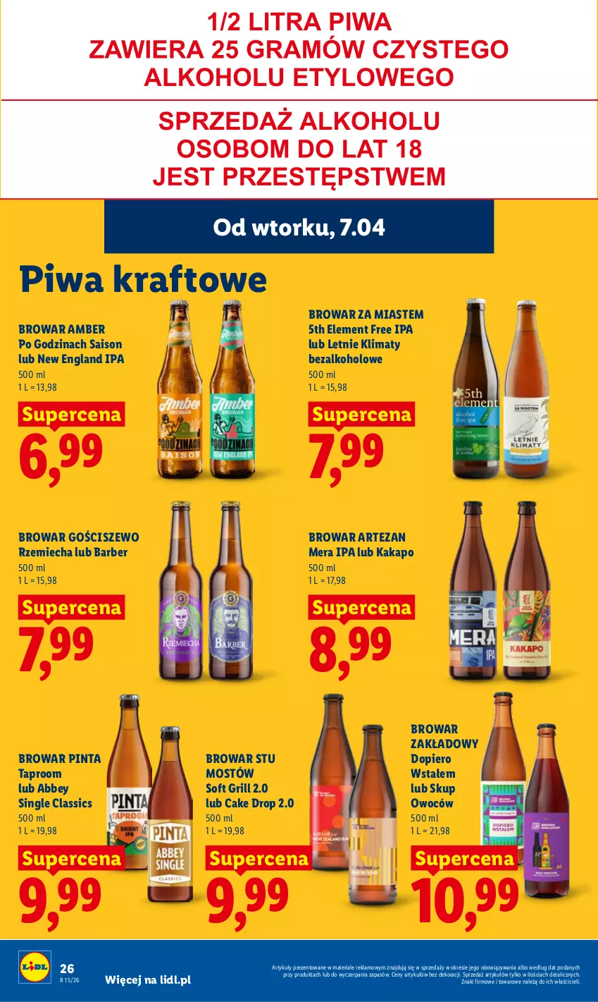 Gazetka promocyjna Lidl - Gazetka ważna od 7.04 do 8.04 - ważna 07.04 do 08.04.2026 - strona 28 - produkty: Grill, Piwa