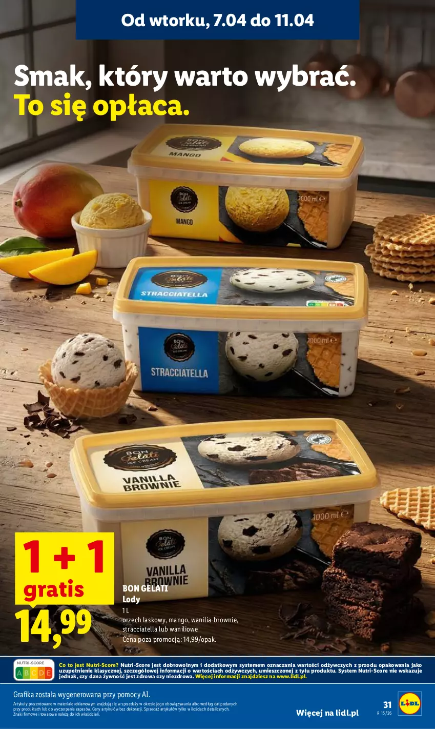 Gazetka promocyjna Lidl - Gazetka ważna od 7.04 do 8.04 - ważna 07.04 do 08.04.2026 - strona 35 - produkty: Brownie, Gra, Grafika, Lody, Mango
