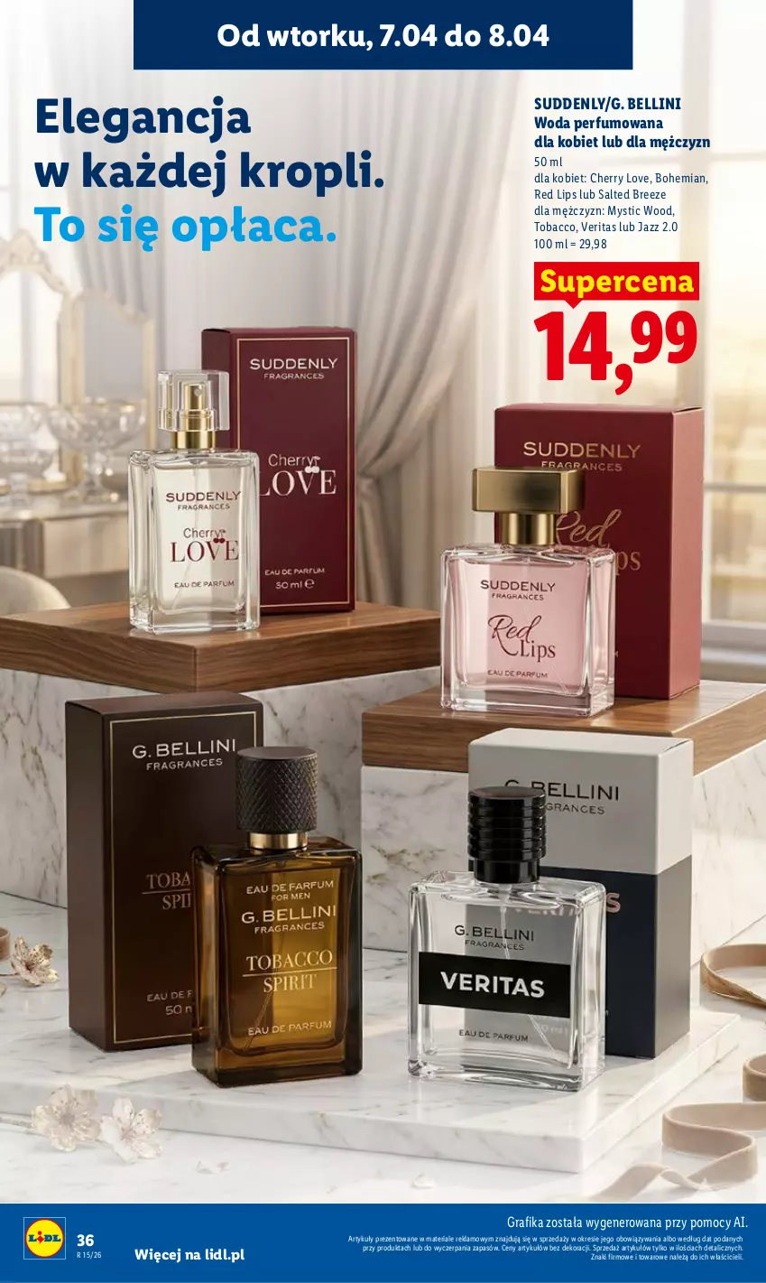 Gazetka promocyjna Lidl - Gazetka ważna od 7.04 do 8.04 - ważna 07.04 do 08.04.2026 - strona 40 - produkty: Bell, Gra, Grafika, Perfum, Woda, Woda perfumowana