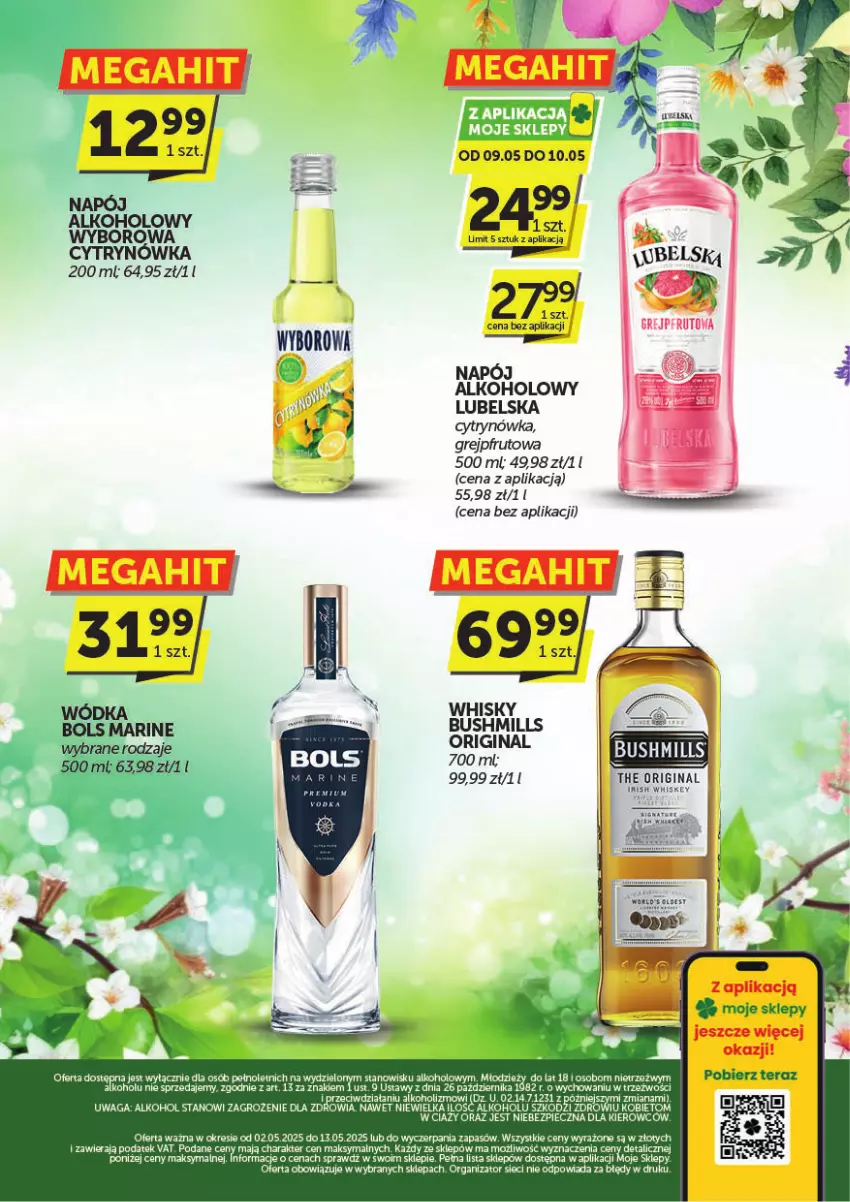 Gazetka promocyjna ABC - ważna 30.04 do 13.05.2025 - strona 2 - produkty: Bols, Bushmills, Gin, Gra, Grejpfrut, Napój, Piec, Tera, Waga, Whisky, Wyborowa