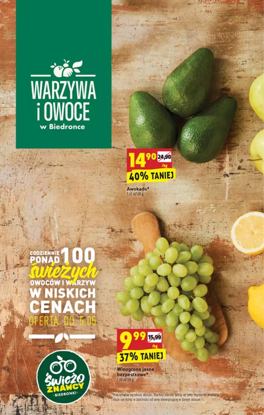 Gazetka promocyjna Biedronka - W tym tygodniu - ważna 04.05 do 08.05.2021 - strona 10 - produkty: Owoce, Wino, Winogrona