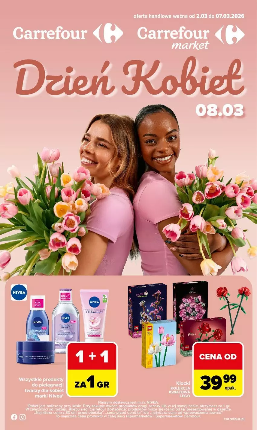 Gazetka promocyjna Carrefour - Gazetka Dzień Kobiet - ważna 02.03 do 07.03.2026 - strona 1
