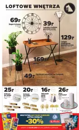 Gazetka promocyjna Netto - Loftowe wnętrza - Gazetka - ważna od 29.08 do 29.08.2021 - strona 1 - produkty: Wieszak, Biurko, Taca, Kwietnik, Zegar, Lampa podłogowa, Lampa