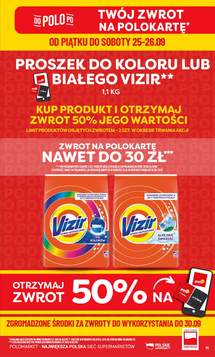 Gazetka promocyjna PoloMarket - Gazetka POLOmarket - ważna 23.09 do 29.09.2026 - strona 15 - produkty: Sok, Vizir