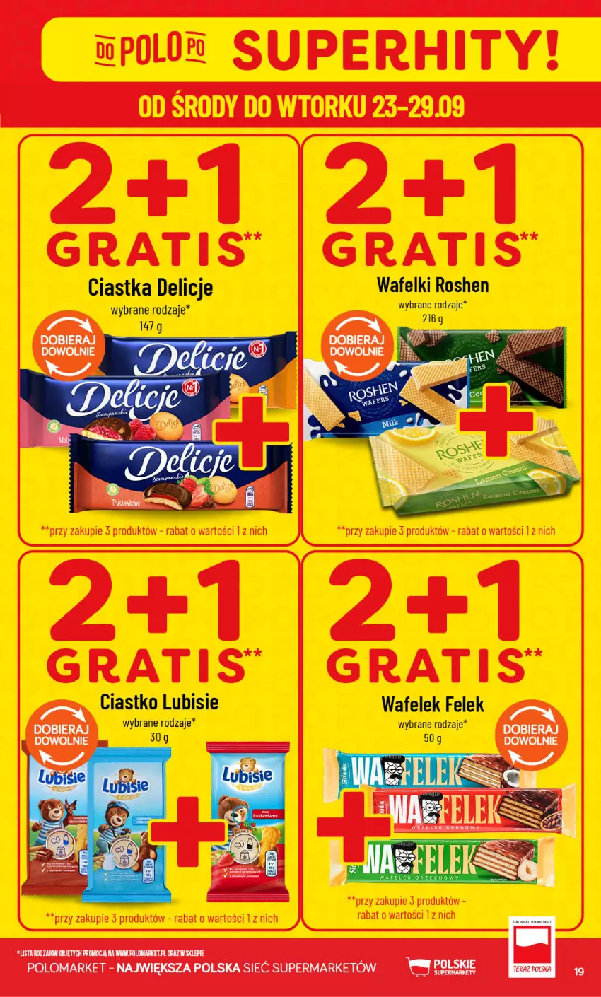 Gazetka promocyjna PoloMarket - Gazetka POLOmarket - ważna 23.09 do 29.09.2026 - strona 19 - produkty: Ciastka, Delicje, Wafelek
