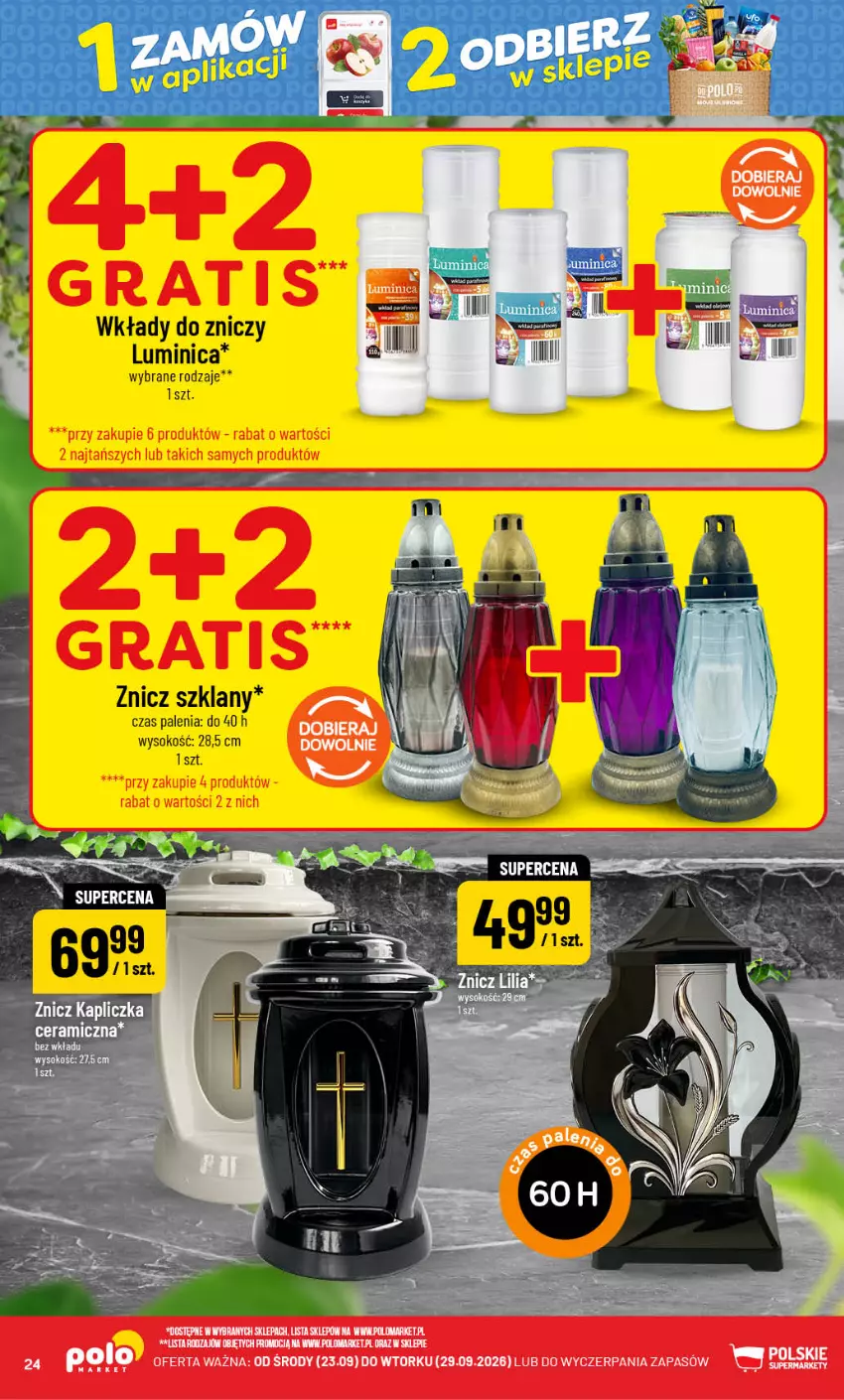 Gazetka promocyjna PoloMarket - Gazetka POLOmarket - ważna 23.09 do 29.09.2026 - strona 24 - produkty: Gra, LG, Sok, Znicz
