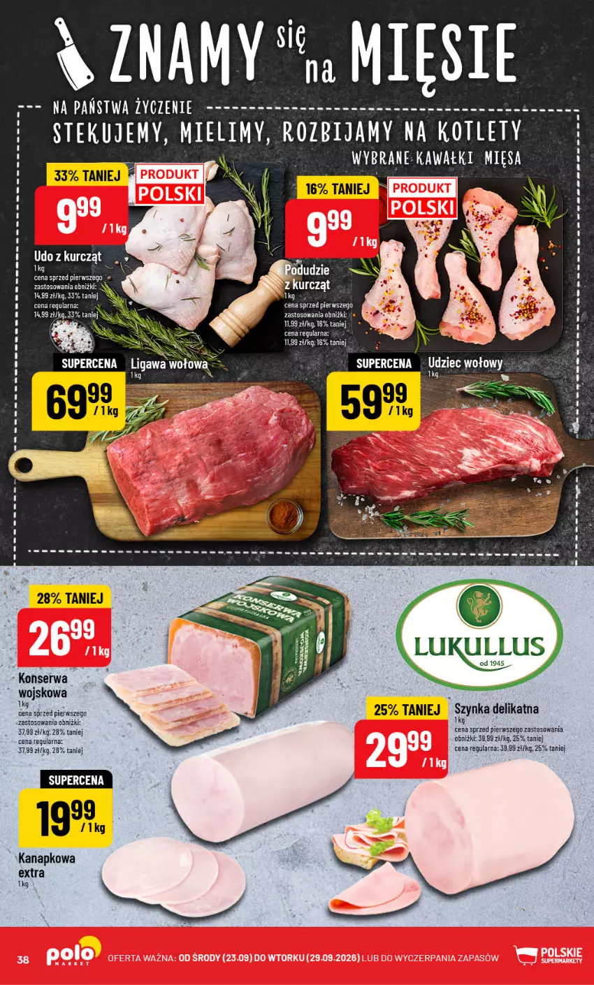 Gazetka promocyjna PoloMarket - Gazetka POLOmarket - ważna 23.09 do 29.09.2026 - strona 38 - produkty: Ser, Szynka