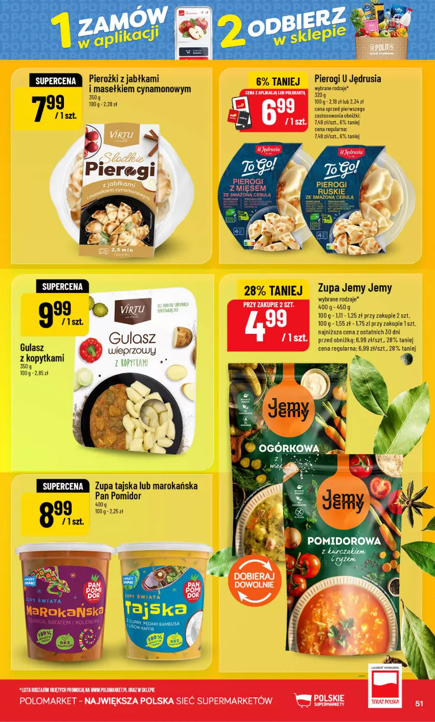 Gazetka promocyjna PoloMarket - Gazetka POLOmarket - ważna 23.09 do 29.09.2026 - strona 51 - produkty: Jabłka, Kopytka, Pierogi, Tera, Zupa