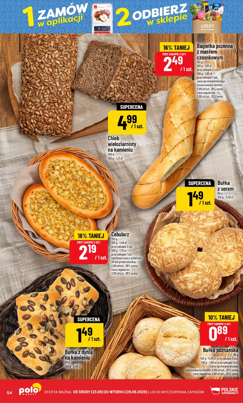 Gazetka promocyjna PoloMarket - Gazetka POLOmarket - ważna 23.09 do 29.09.2026 - strona 54 - produkty: Bułka, Fa, Ser