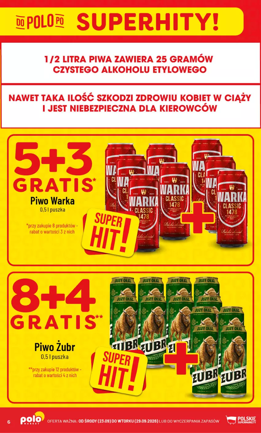 Gazetka promocyjna PoloMarket - Gazetka POLOmarket - ważna 23.09 do 29.09.2026 - strona 6 - produkty: Gra, Piec, Piwa, Piwo, Warka