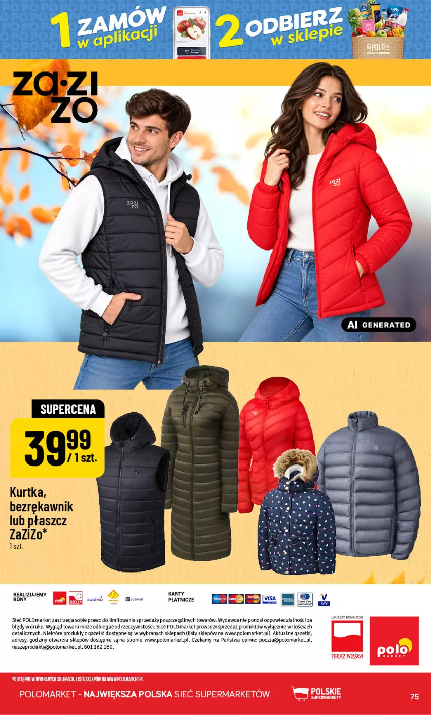 Gazetka promocyjna PoloMarket - Gazetka POLOmarket - ważna 23.09 do 29.09.2026 - strona 75 - produkty: Dres, Kurtka, Laur, Płaszcz, Por