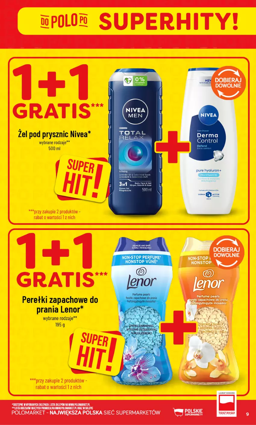 Gazetka promocyjna PoloMarket - Gazetka POLOmarket - ważna 23.09 do 29.09.2026 - strona 9 - produkty: Lenor, LG, Nivea, Perełki zapachowe, Perfum, Top