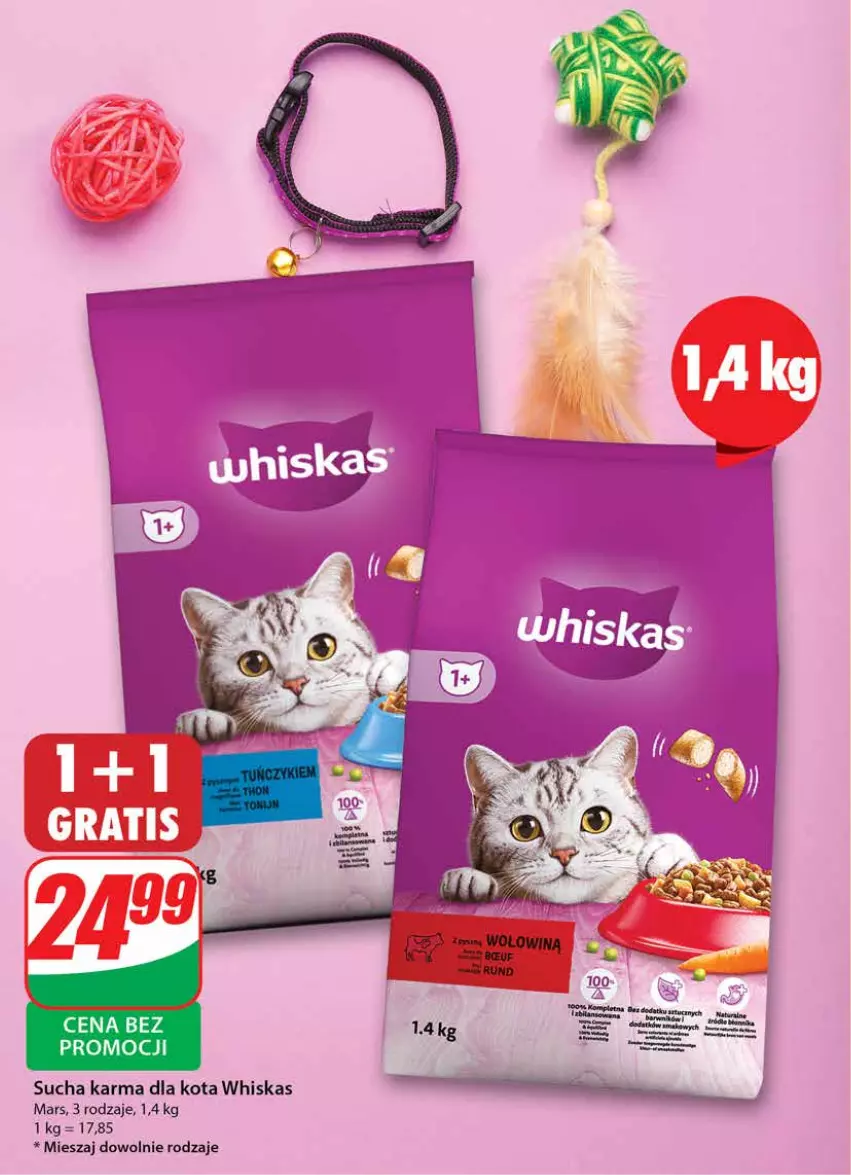 Gazetka promocyjna Dino - Gazetka 32 / 2024 - ważna 07.08 do 13.08.2024 - strona 58 - produkty: Mars, Sucha karma, Whiskas