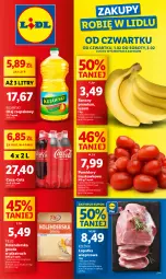 Gazetka promocyjna Lidl - GAZETKA - Gazetka - ważna od 03.02 do 03.02.2024 - strona 1 - produkty: Banany, Kujawski, Coca-Cola, Pilos, Olej rzepakowy, Gouda, Olej, Pomidory