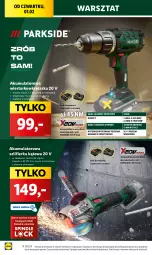 Gazetka promocyjna Lidl - GAZETKA - Gazetka - ważna od 03.02 do 03.02.2024 - strona 14 - produkty: Parkside, Ser, Akumulatorowa wiertarkowkrętark, Walizka, Szlifierka kątowa, Wiertarkowkrętarka, Tarka, Wkręt, Wkrętarka, Szlifierka, Akumulator