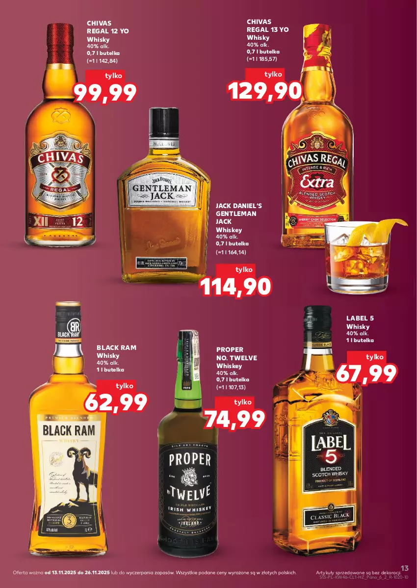 Gazetka promocyjna Kaufland - Barek Kauflandu - ważna 13.11 do 26.11.2025 - strona 13 - produkty: Lack, Whiskey, Whisky