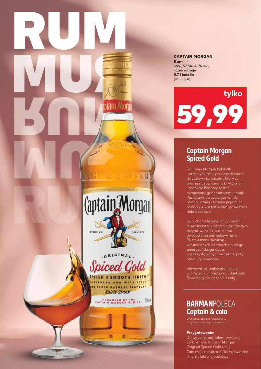 Gazetka promocyjna Kaufland - Barek Kauflandu - ważna 13.11 do 26.11.2025 - strona 18 - produkty: Bourbon, Captain Morgan, Gin, Inka, Kret, Lanki, Rum, Ser, Sok