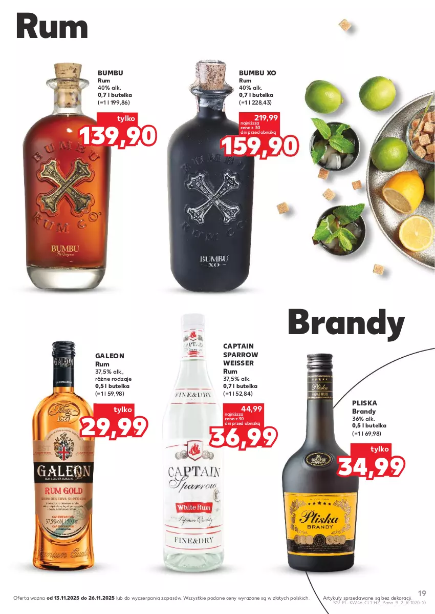 Gazetka promocyjna Kaufland - Barek Kauflandu - ważna 13.11 do 26.11.2025 - strona 19 - produkty: Brandy, Leon, Pliska, Rum, Ser