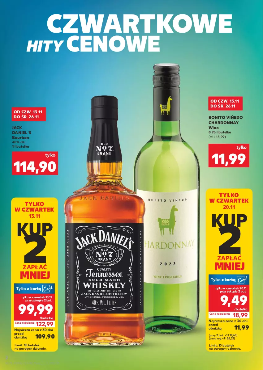 Gazetka promocyjna Kaufland - Barek Kauflandu - ważna 13.11 do 26.11.2025 - strona 2 - produkty: Bourbon, Chardonnay, Wino