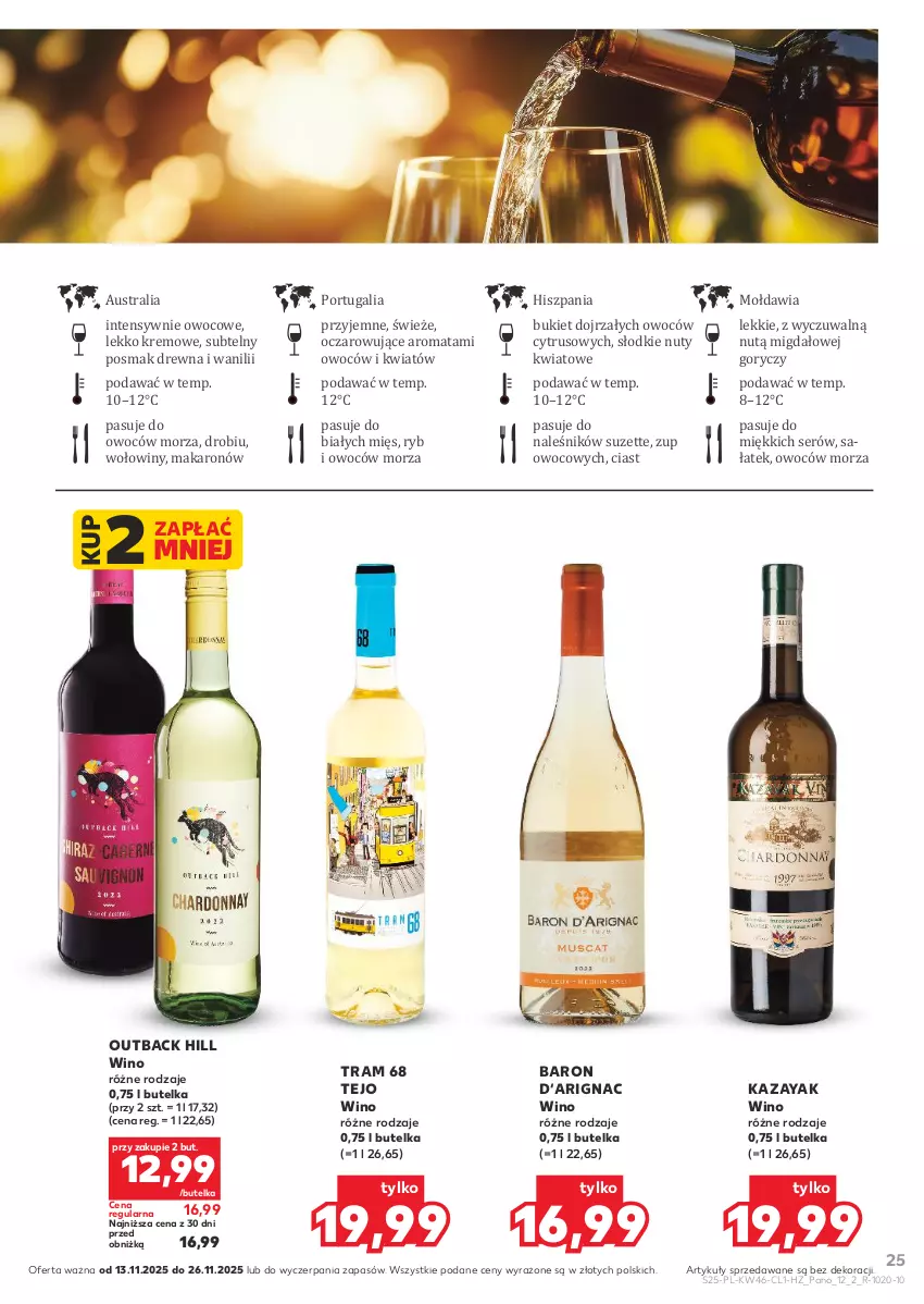 Gazetka promocyjna Kaufland - Barek Kauflandu - ważna 13.11 do 26.11.2025 - strona 25 - produkty: Bukiet, Makaron, Nuty, Por, Sałat, Ser, Wino