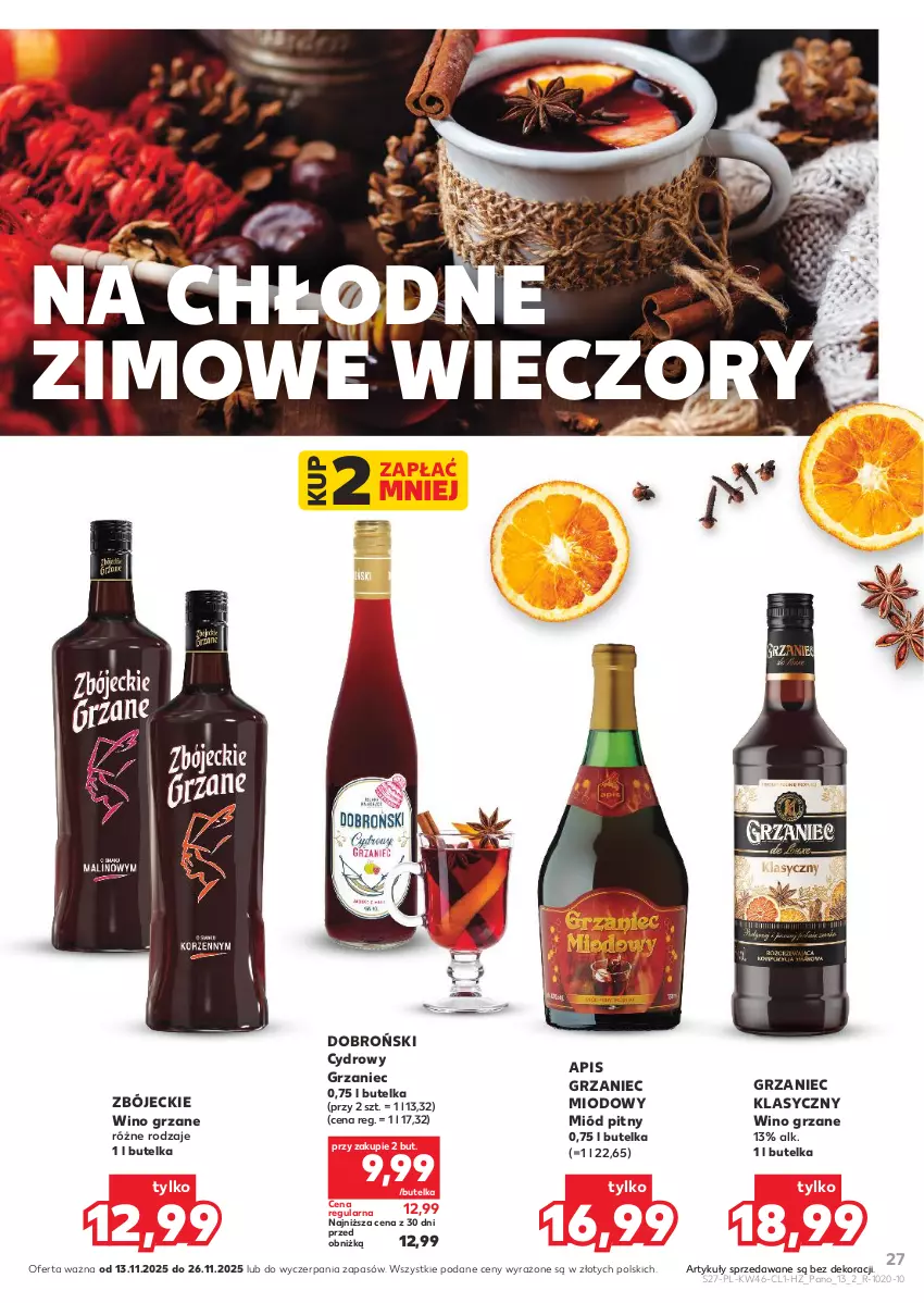 Gazetka promocyjna Kaufland - Barek Kauflandu - ważna 13.11 do 26.11.2025 - strona 27 - produkty: Miód, Miód pitny, Wino
