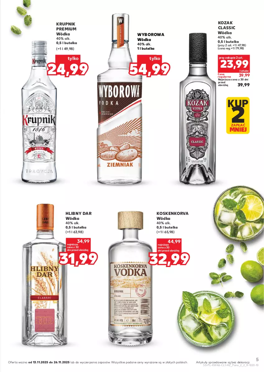 Gazetka promocyjna Kaufland - Barek Kauflandu - ważna 13.11 do 26.11.2025 - strona 5 - produkty: Krupnik, Wódka, Wyborowa