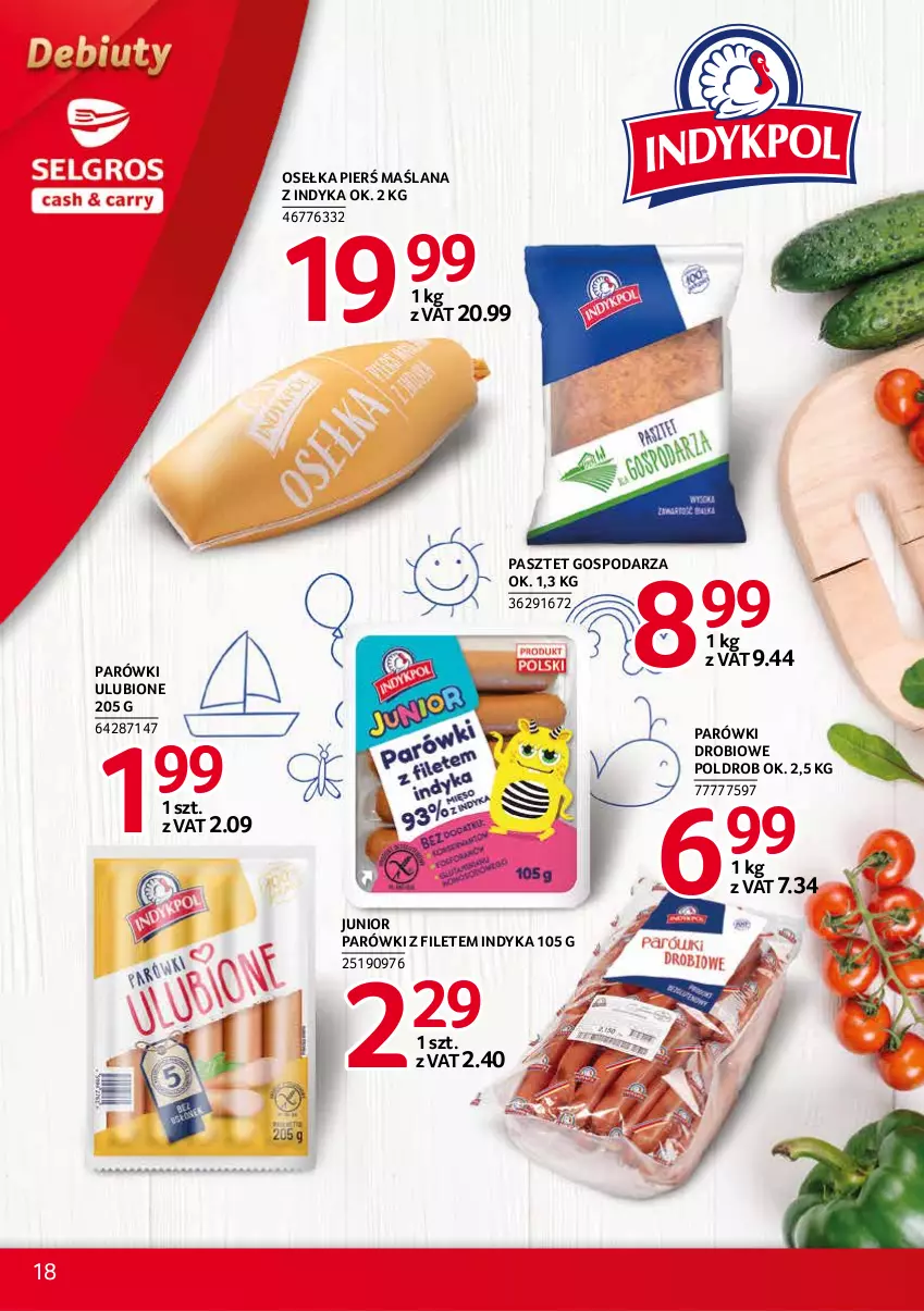 Gazetka promocyjna Selgros - Debiuty w Selgros - ważna 14.10 do 27.10.2021 - strona 18 - produkty: LANA, Parówki, Pasztet