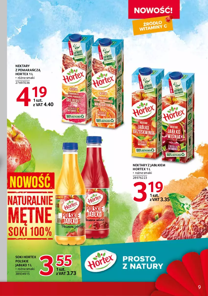 Gazetka promocyjna Selgros - Debiuty w Selgros - ważna 14.10 do 27.10.2021 - strona 9 - produkty: Hortex, Nektar, Sok