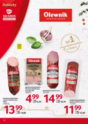Gazetka promocyjna Selgros - Debiuty w Selgros - Gazetka - ważna od 27.10 do 27.10.2021 - strona 12 - produkty: Kiełbasa krakowska, Kiełbasa