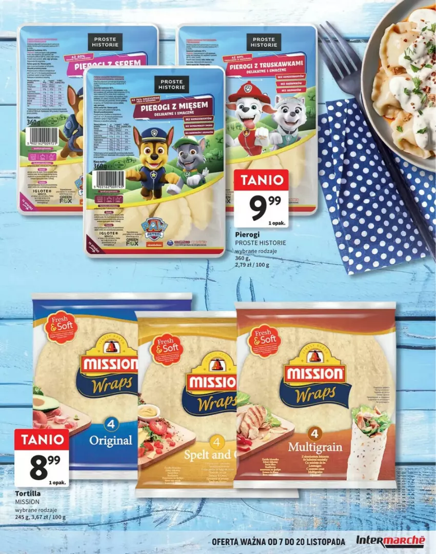 Gazetka promocyjna Intermarche - ważna 07.11 do 20.11.2024 - strona 3 - produkty: Fa, Pierogi, Por, Tortilla