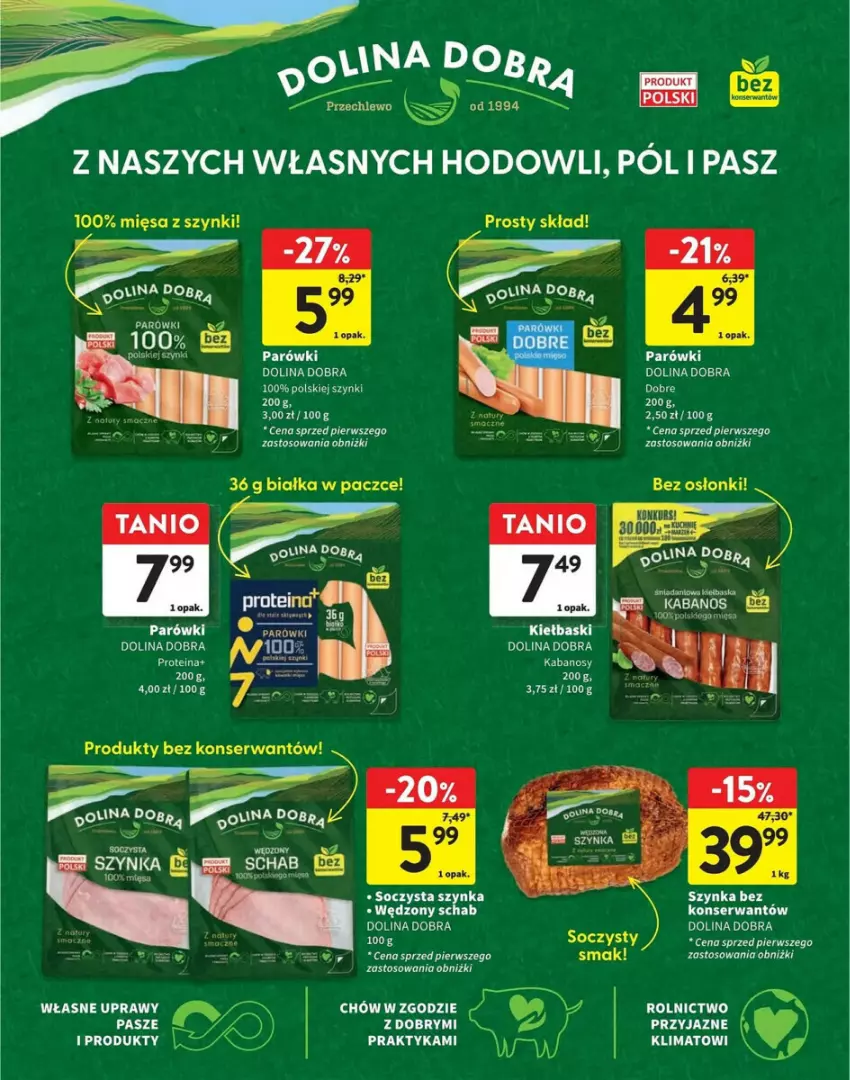 Gazetka promocyjna Intermarche - ważna 07.11 do 20.11.2024 - strona 4 - produkty: Danio, Fa, Kabanos, Parówki, Penne, Ser, Szynka