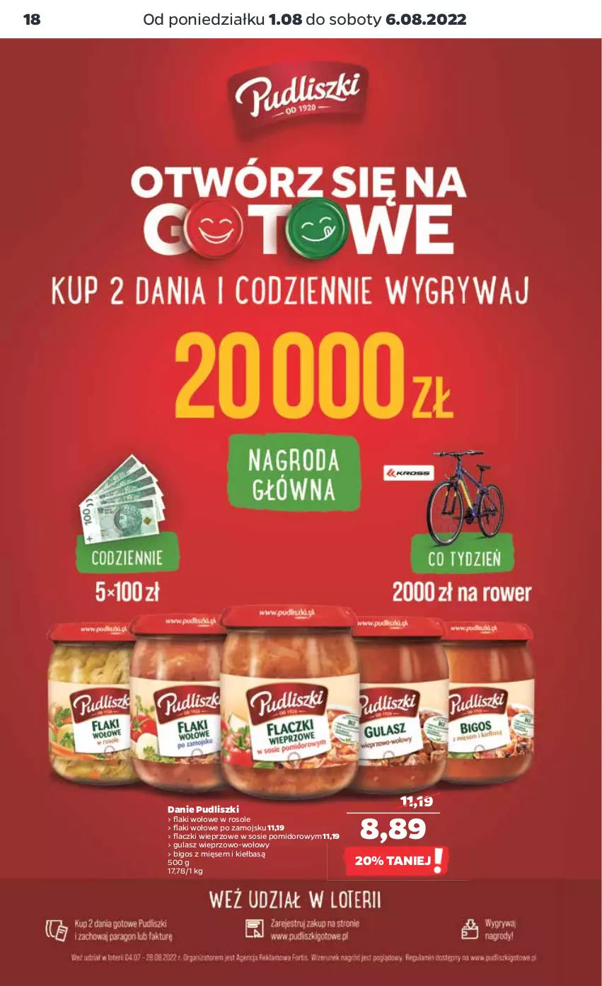 Gazetka promocyjna Netto - Artykuły spożywcze - ważna 01.08 do 06.08.2022 - strona 18 - produkty: Bigos, Flaki, Flaki wołowe, Pudliszki, Sos