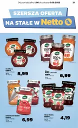 Gazetka promocyjna Netto - Artykuły spożywcze - Gazetka - ważna od 06.08 do 06.08.2022 - strona 21 - produkty: Dżem, Konfitura