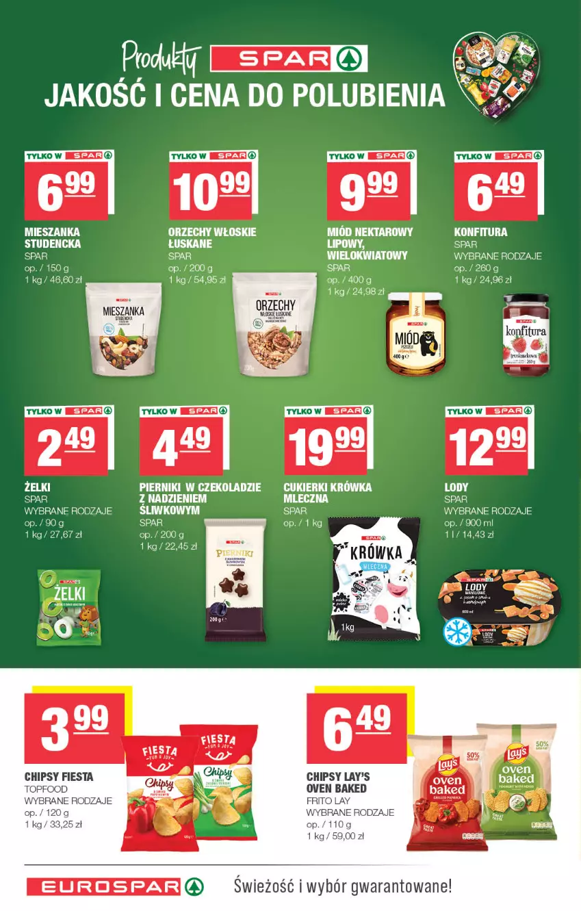 Gazetka promocyjna Spar - EuroSpar - ważna 21.10 do 01.11.2026 - strona 12 - produkty: Chipsy, Cukier, Cukierki, Konfitura, Nektar, Orzechy włoskie, Piernik, Pierniki w czekoladzie, Top