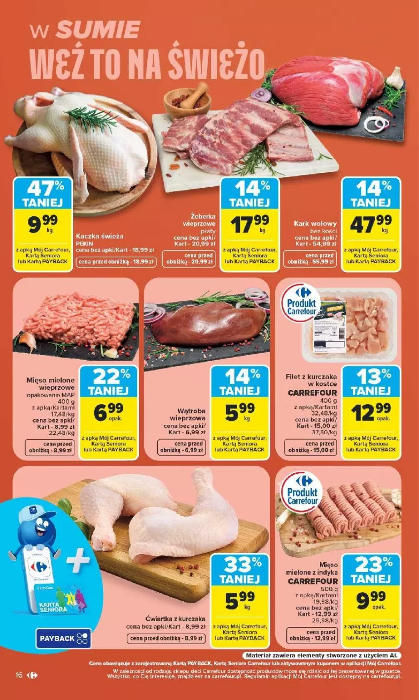 Gazetka promocyjna Carrefour - Gazetka Carrefour Arkadia w SUMIE Zmieniliśmy się dla Ciebie - ważna 24.08 do 30.08.2026 - strona 16 - produkty: Kurczak, Mięso, Mięso mielone, Ryba