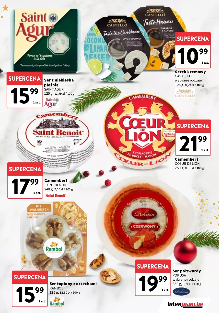 Gazetka promocyjna Intermarche - Katalog Świąteczne Delikatesy - ważna 04.12 do 23.12.2025 - strona 5 - produkty: Camembert, Lion, Ser, Ser topiony, Serek, Top